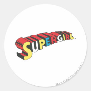 Sticker Rond Logo coloré de SSupergirl