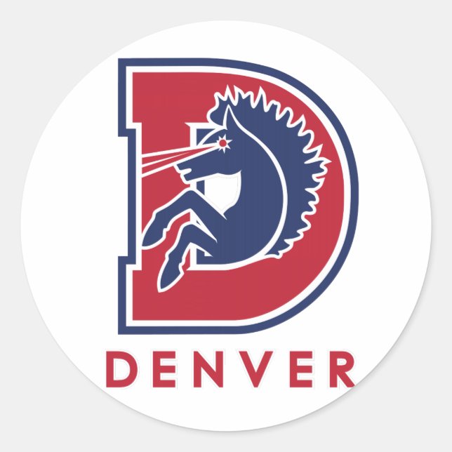 Sticker Rond Logo D Denver (Devant)