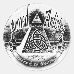 Sticker Rond Logo d'aa