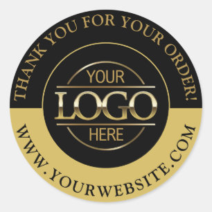Sticker Rond Logo d'arrondi d'affaires personnalisé promotionne