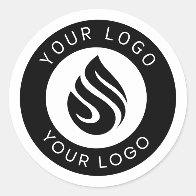 Sticker Rond Logo d'autocollant personnalisé pour un usage prof (Devant)