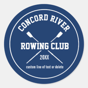 Sticker Rond Logo d'aviron de l'équipage personnalisé Voitures 