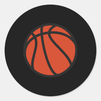 Sticker Rond Logo de basket-ball 1