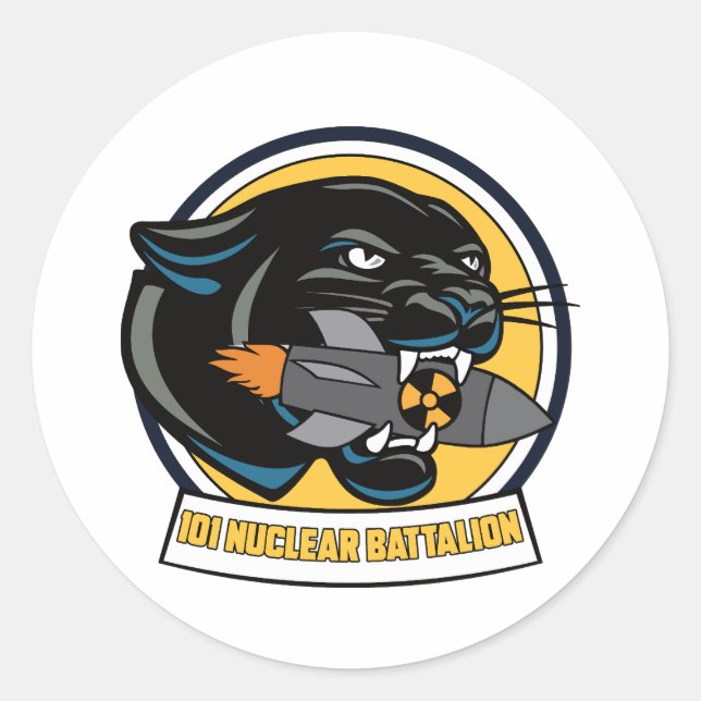 STICKER ROND LOGO DE BATAILLE NUCLÉAIRE (Devant)