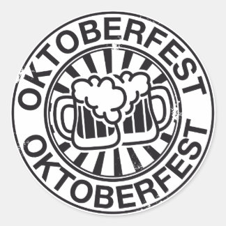 Sticker Rond Logo de bière Oktoberfest