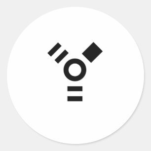 Sticker Rond Logo de câble d'incendie