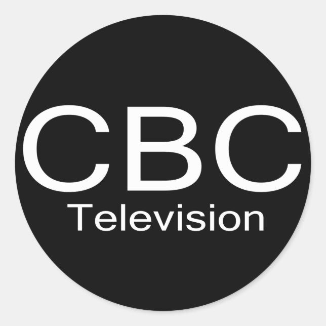 Sticker Rond Logo de CBC TV Alt (Devant)
