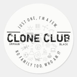 Sticker Rond Logo de club de clone