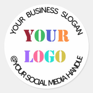 Sticker Rond Logo de Custom Business