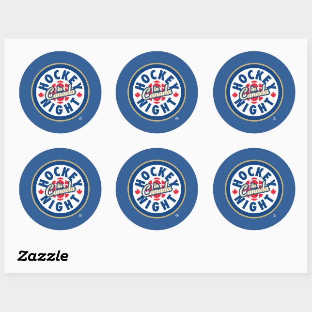 Sticker Rond  Logo de Hockey Night in Canada (Feuille)