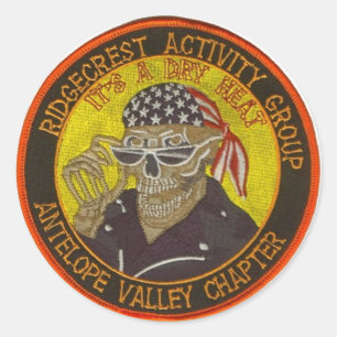 Sticker Rond Logo de HOG Ridgecrest