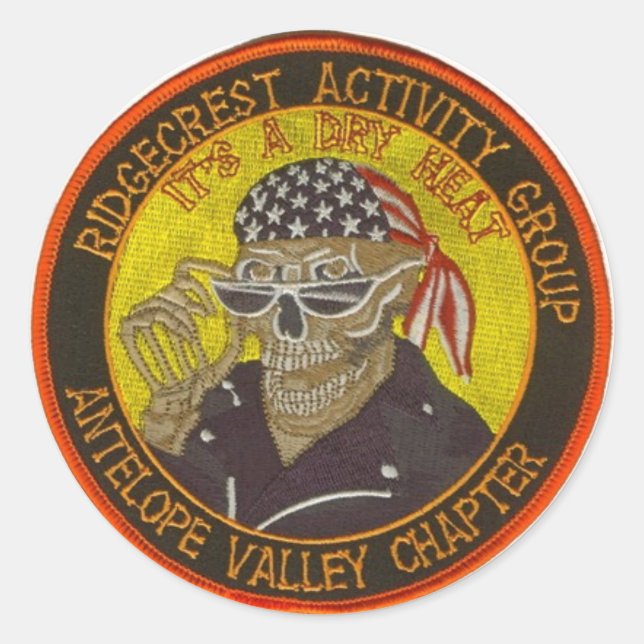 Sticker Rond Logo de HOG Ridgecrest (Devant)
