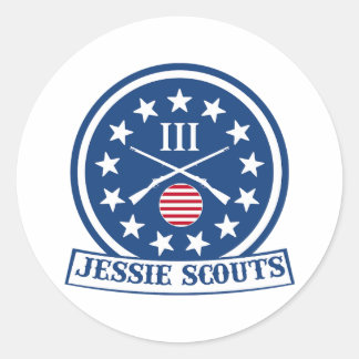 STICKER ROND LOGO DE JESSIE SCOUTS