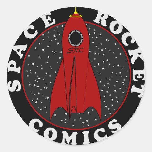 Sticker Rond logo de la bande dessinée (Devant)