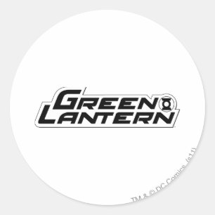 Sticker Rond Logo de la lanterne verte 1