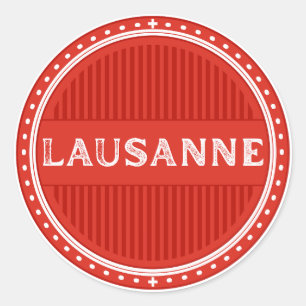 Sticker Rond Logo de la Lausanne City Pride – Identité suisse