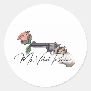 Sticker Rond Logo de la marque Ms. Velvet Revolver 2025