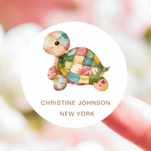 Sticker Rond Logo de la tortue