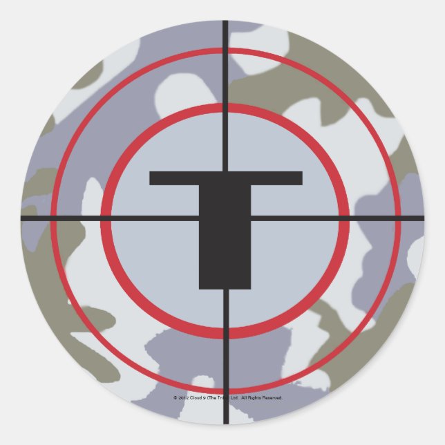 Sticker Rond Logo de la tribu Techno (Devant)