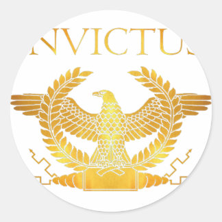 Sticker Rond logo de l'aigle royal invictus