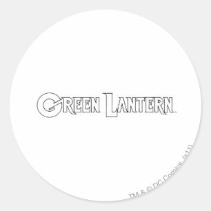 Sticker Rond Logo de lanterne verte 10