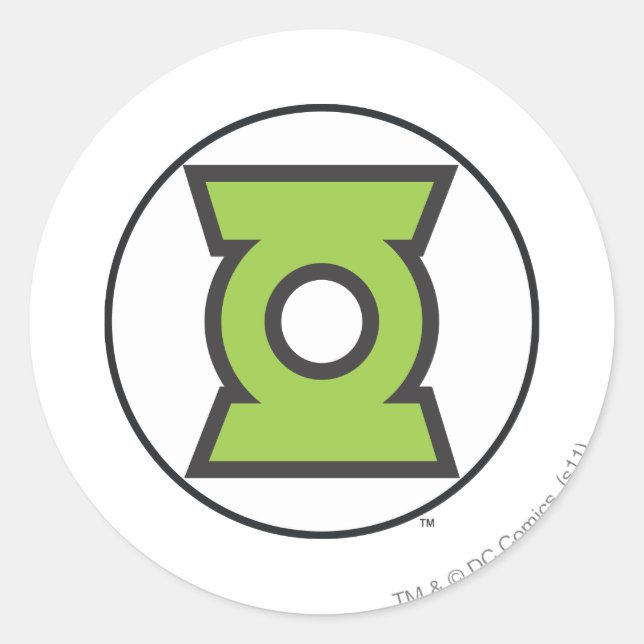 Sticker Rond Logo de lanterne verte 11 (Devant)