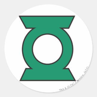 Sticker Rond Logo de lanterne verte 15