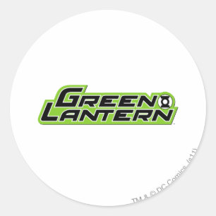 Sticker Rond Logo de lanterne verte 2