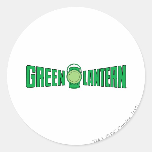 Sticker Rond Logo de lanterne verte 5 (Devant)