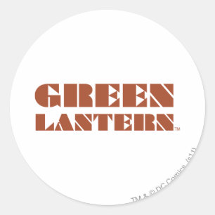 Sticker Rond Logo de lanterne verte - Tan