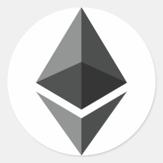 Sticker Rond Logo de l'Ethereum uniquement