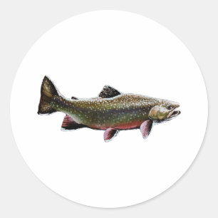 Sticker Rond Logo de l'omble de fontaine (natation)