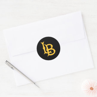 Sticker Rond Logo de Long Beach State