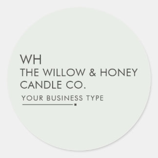 Sticker Rond Logo de marque minimaliste pour petite entreprise
