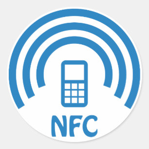 Sticker Rond Logo de NFC