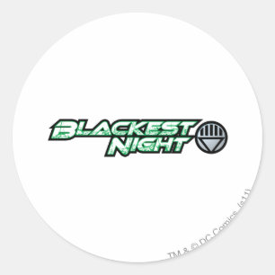 Sticker Rond Logo de nuit le plus noir 2