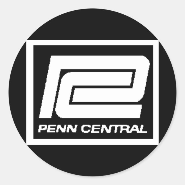 Sticker Rond Logo de Penn Central Railway Company (Devant)
