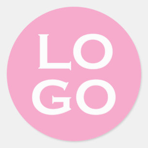 Sticker Rond Logo de société ou d'entreprise personnalisé sur f