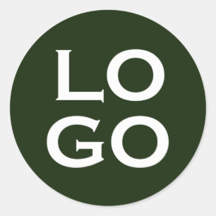 Sticker Rond Logo de société ou d'entreprise personnalisé sur f