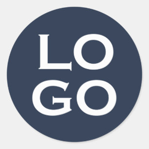 Sticker Rond Logo de société ou d'entreprise personnalisé sur f