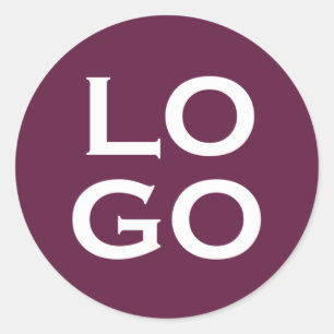 Sticker Rond Logo de société ou d'entreprise personnalisé sur v