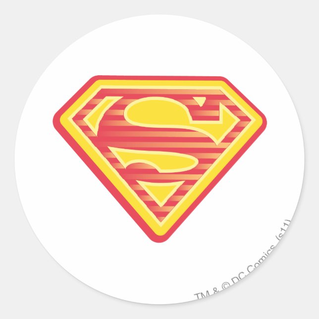 Sticker Rond Logo de Supergirl Far Out (Devant)