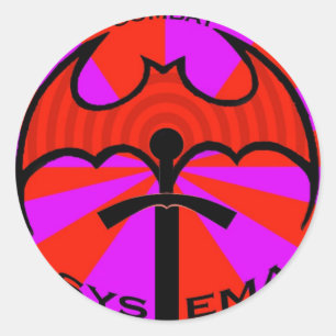 STICKER ROND LOGO DE SYSTEMA