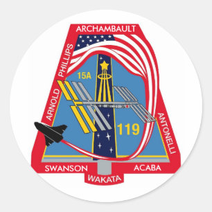 Sticker Rond Logo de YOUR_NAME_HERE STS-119