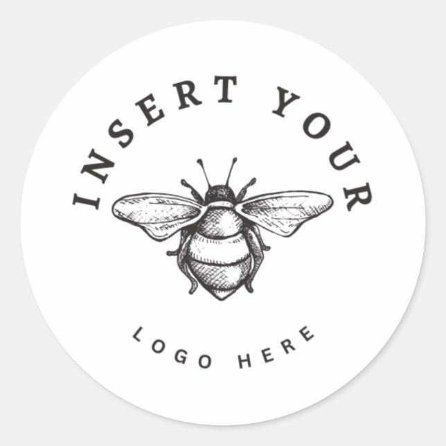 Sticker Rond Logo d'entreprise (Devant)