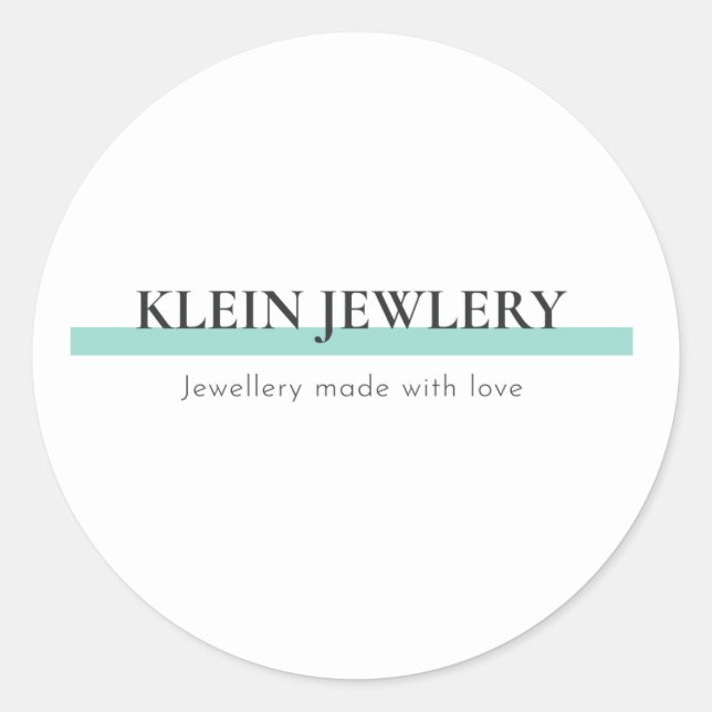 Sticker Rond Logo d'entreprise (Devant)