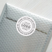 Logo d'entreprise de remerciement rond personnalis