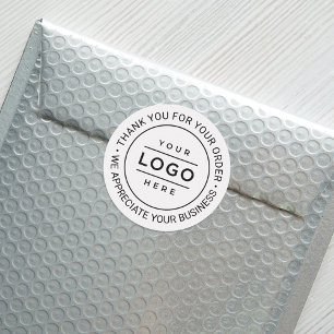 Sticker Rond Logo d'entreprise de remerciement rond personnalis