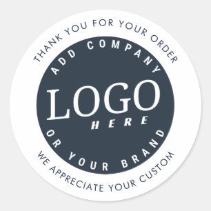 Sticker Rond Logo d'entreprise minimaliste Société moderne