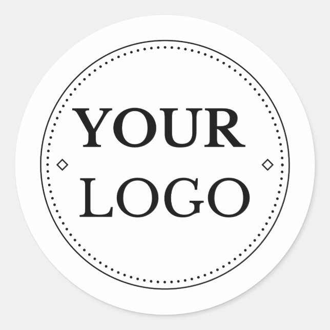 Sticker Rond Logo d'entreprise Moderne Professionnel (Devant)